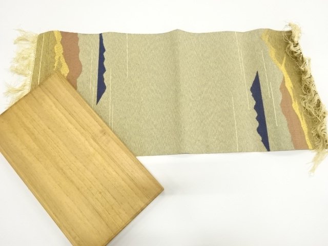 JAPANESE KIMONO / TSUMUGI TOYAMA PATTERN WOVEN TABLECLOTH